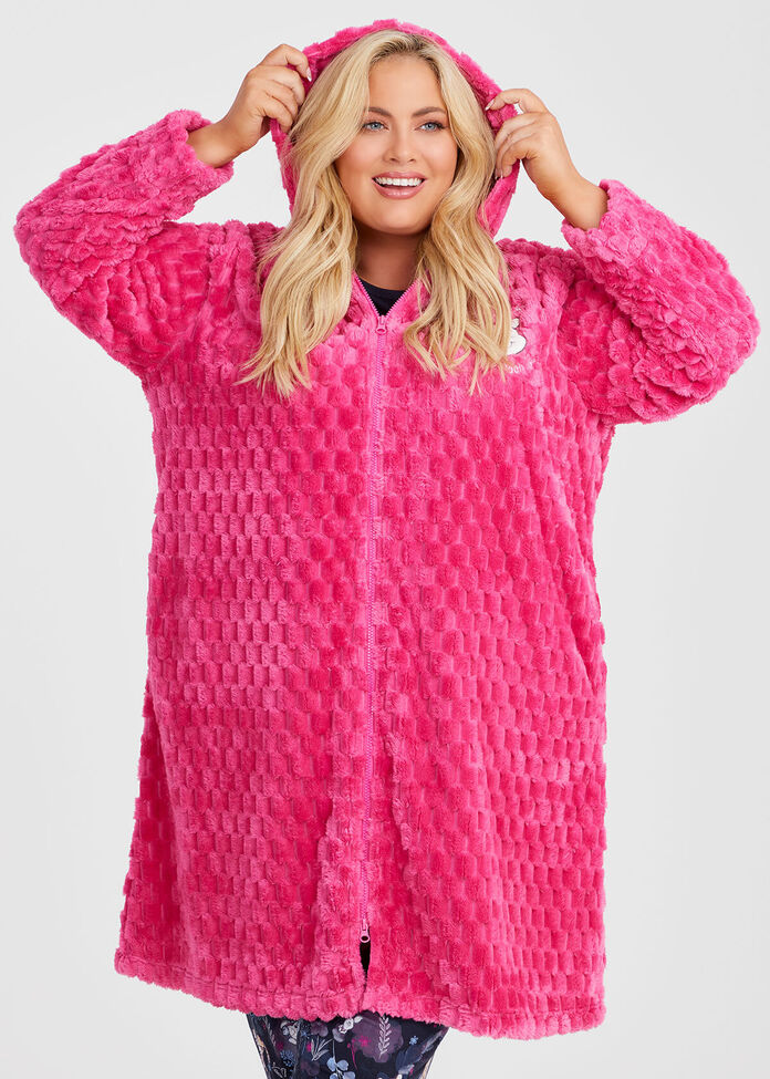 Winnie the Pooh Hooded Zip Up Dressing Gown, , hi-res