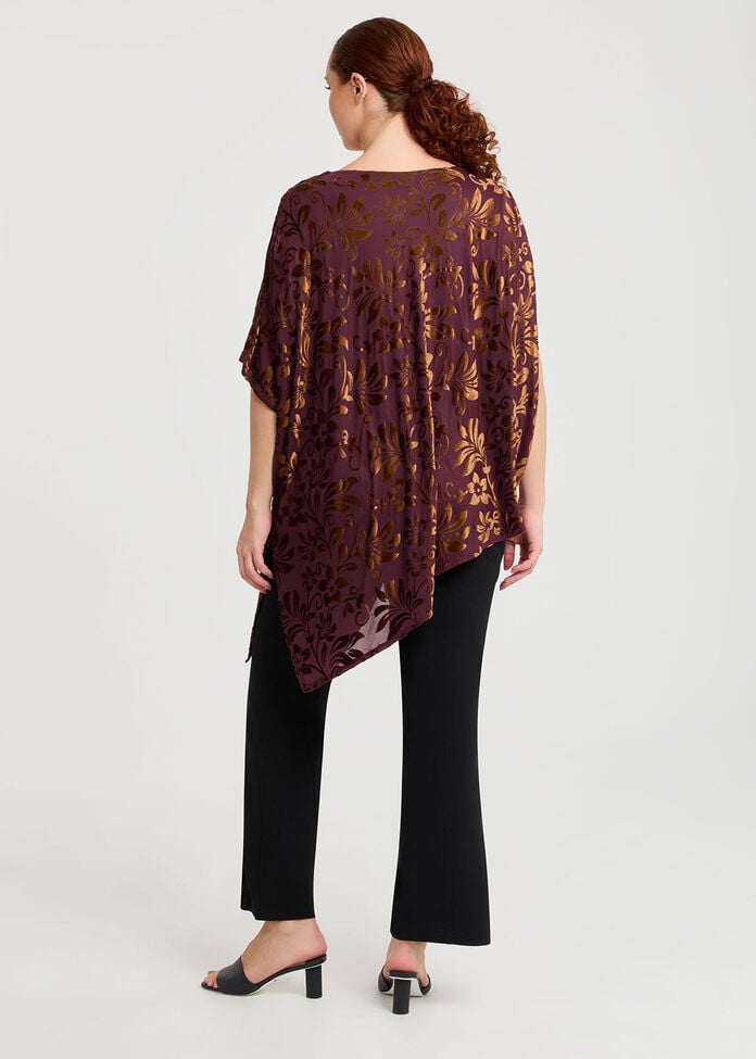 Shop Plus Size Velvet Burnout Evening Top, Red | Taking Shape AU