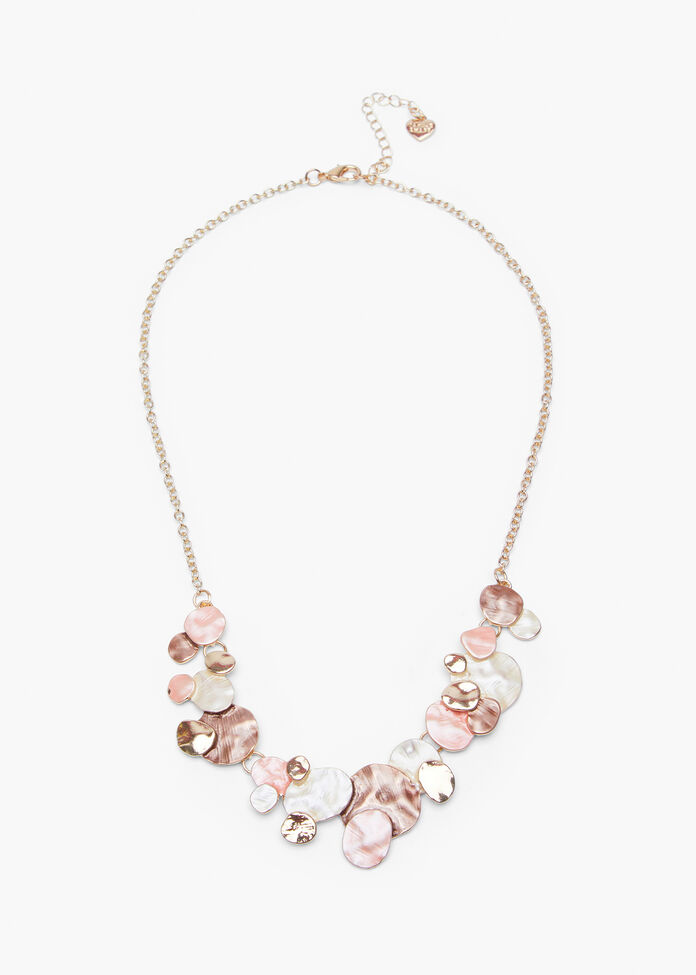 Pastel Circle Short Necklace, , hi-res