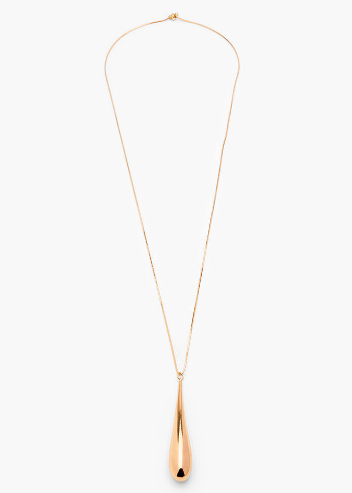 Shiny Drop Necklace, , hi-res