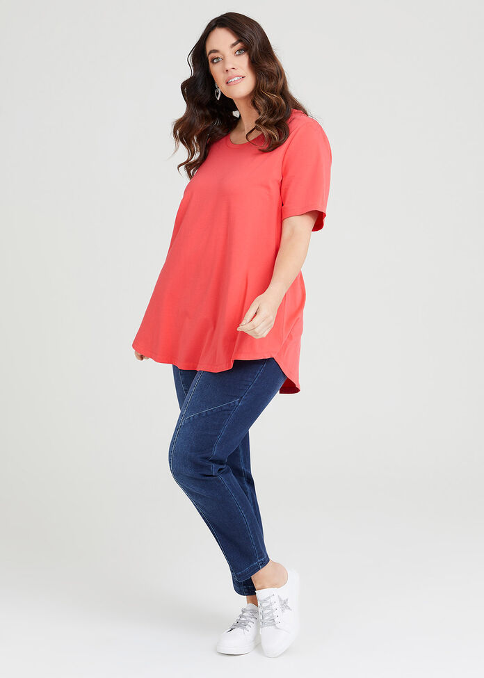Organic Crew Swing Basic Tee, , hi-res