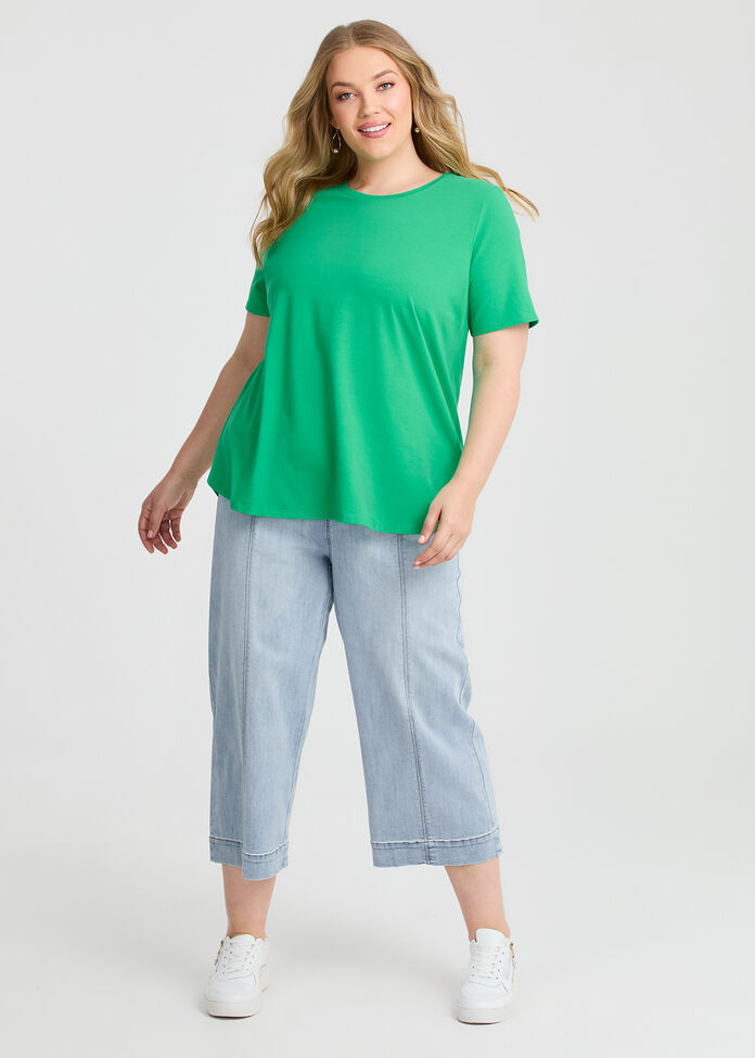 Good Earth Australian Cotton Crew Neck T-shirt, , hi-res