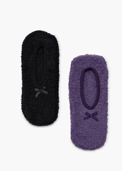 2 Pack Cosy Slip On Socks