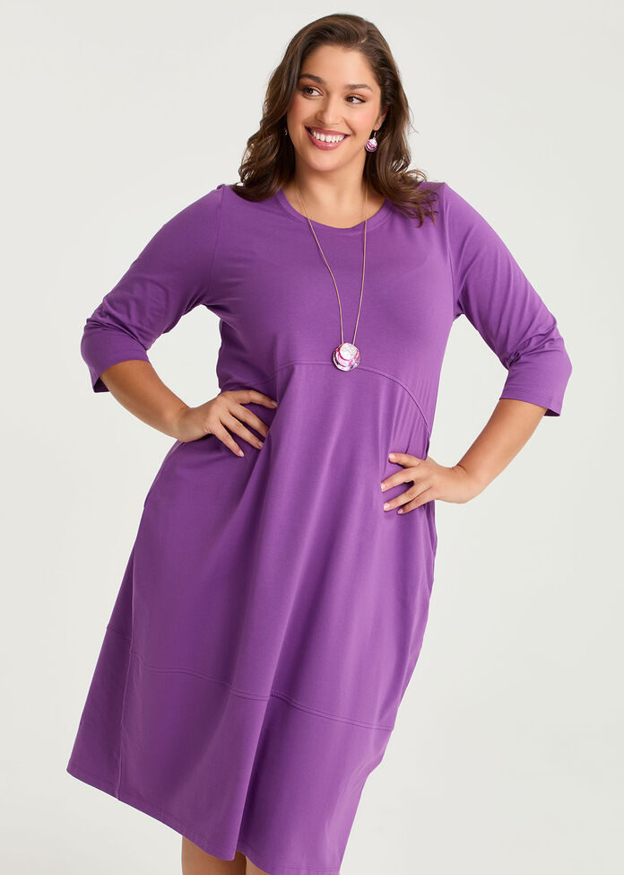 Cotton Talia Tulip Dress, , hi-res