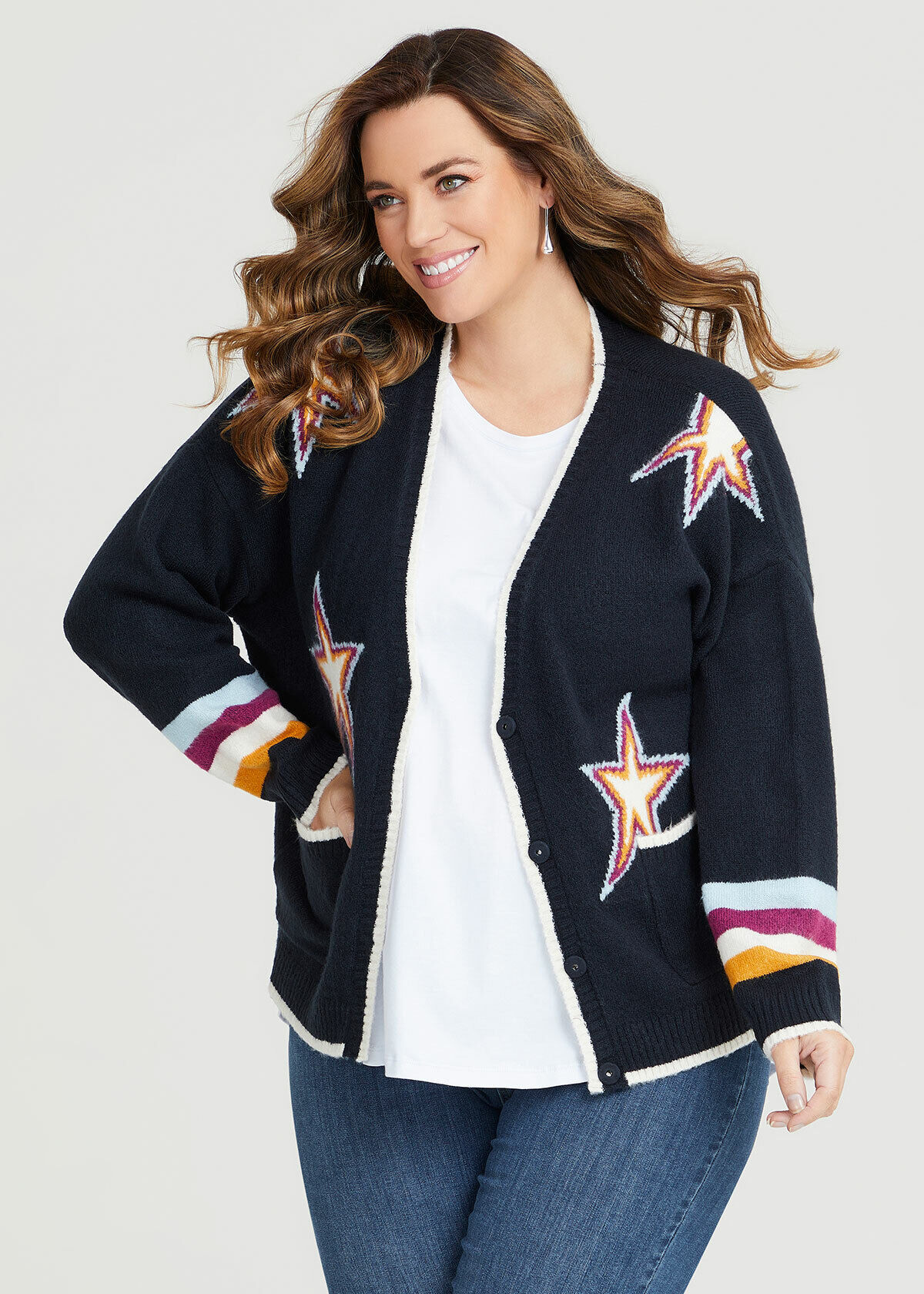 Stars and top stripes cardigan