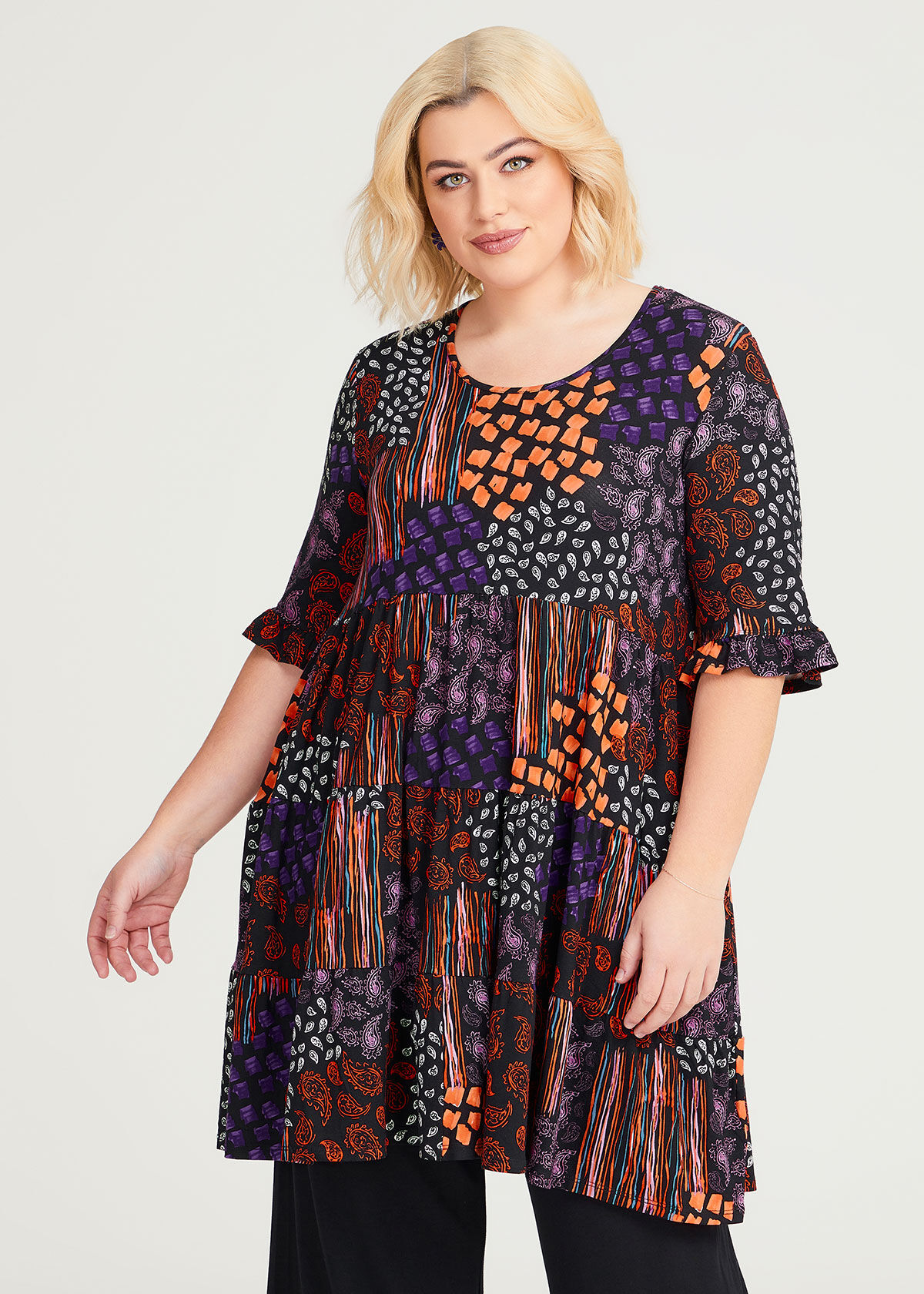Boho tunics shop plus size