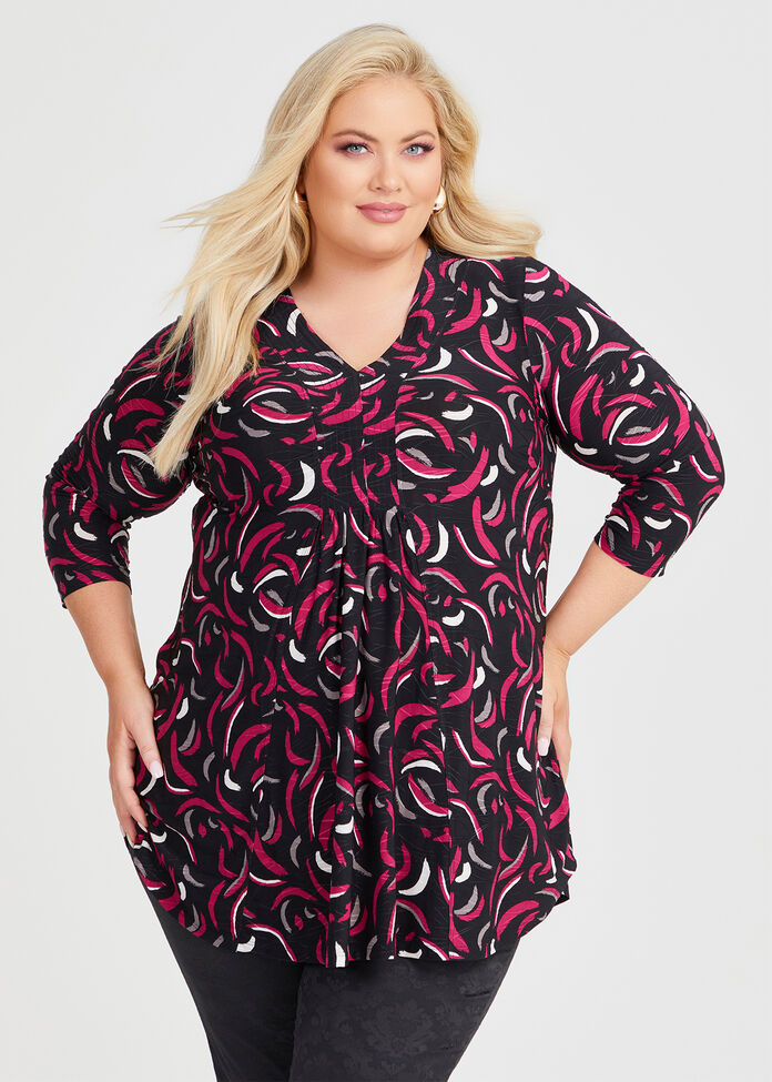 V-neck Detail Tunic, , hi-res