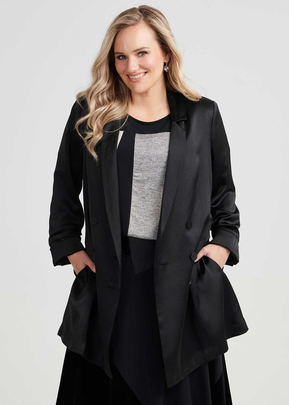 Plus size hotsell tuxedo jacket