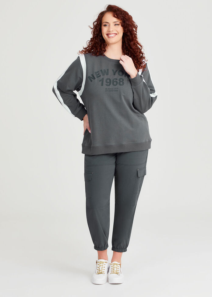 Cotton New York Sweatshirt, , hi-res
