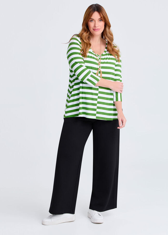Natural Hana Stripe Top, , hi-res