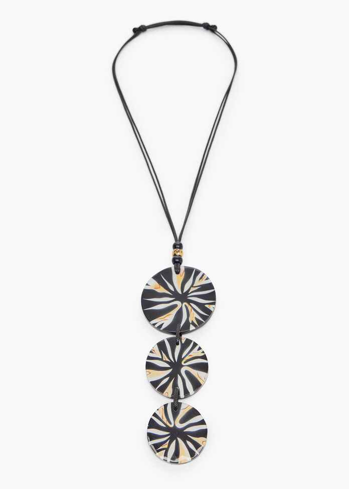 Resin Swirl Necklace, , hi-res