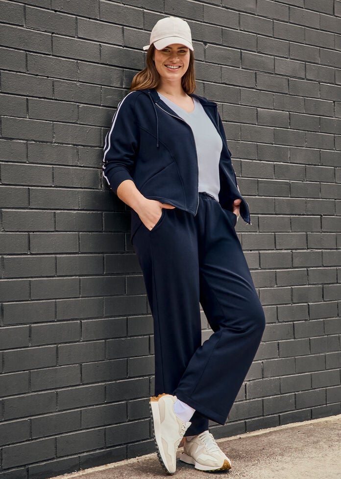 Luxe Touch Wide Leg Trackpant, , hi-res