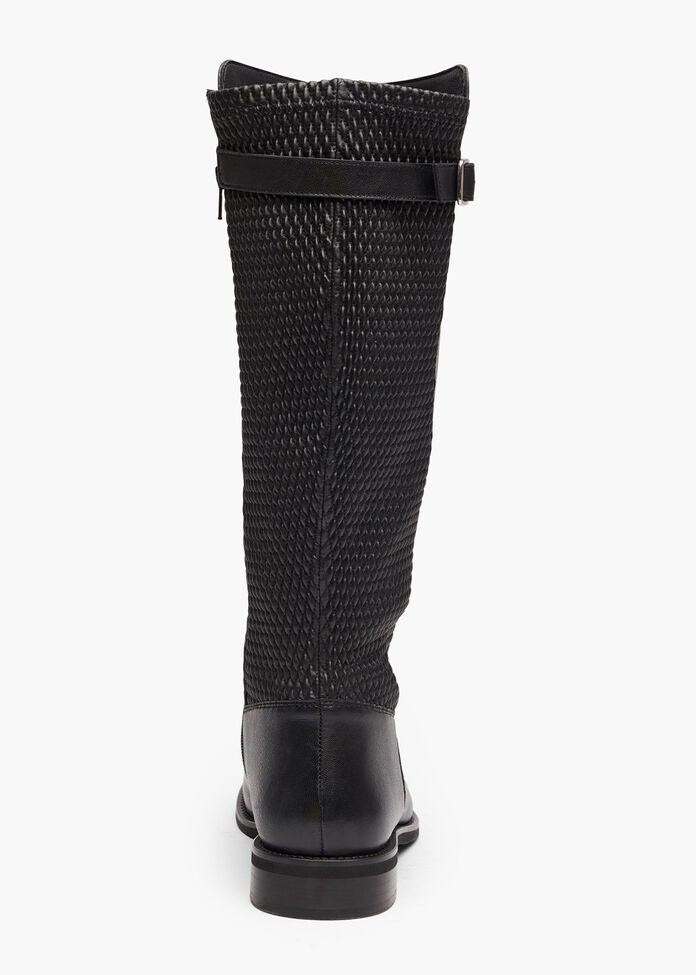 Leather Stretch Knee Boot, , hi-res