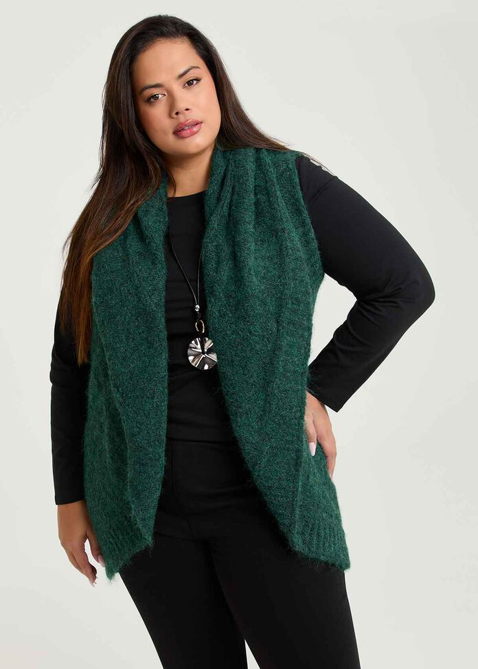 Mottled Cascading Vest, , hi-res