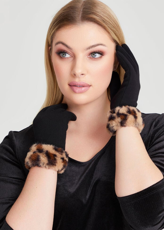 Animal Fur Gloves, , hi-res
