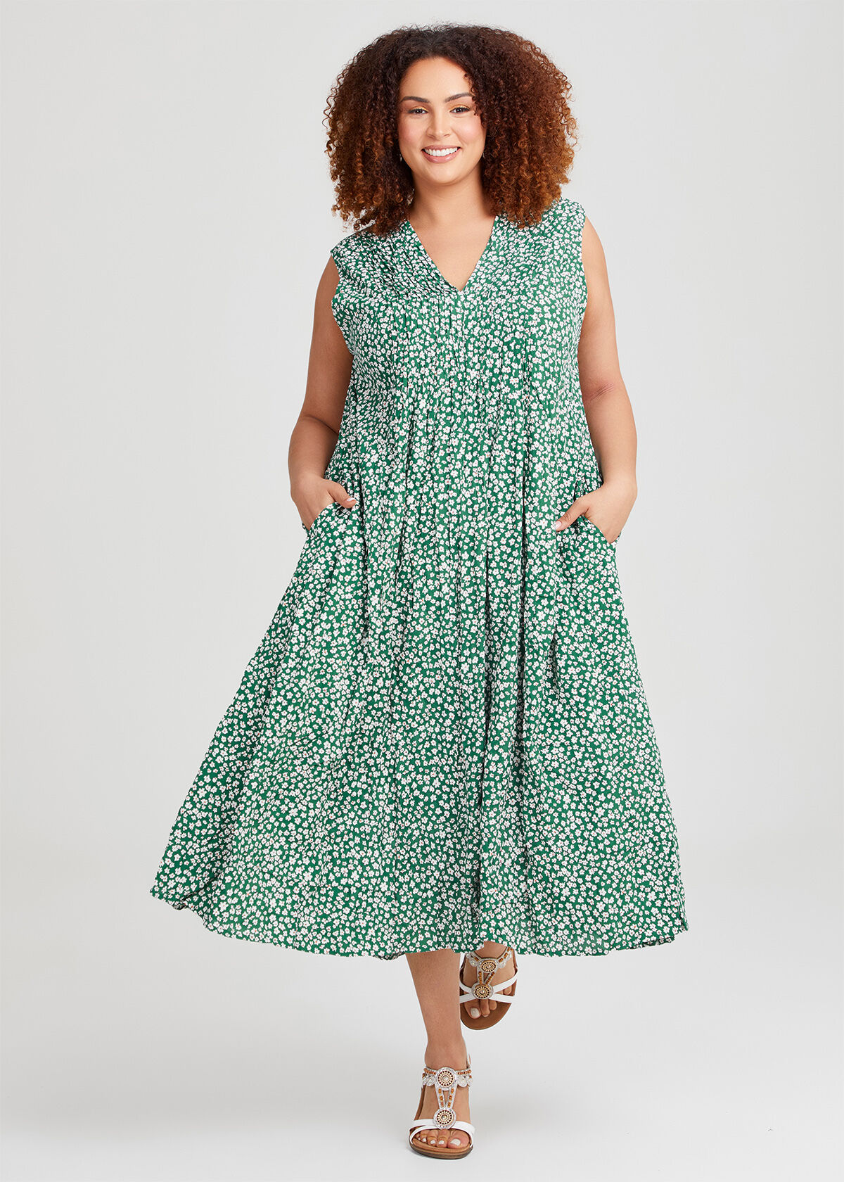 Plus size floral dress australia best sale