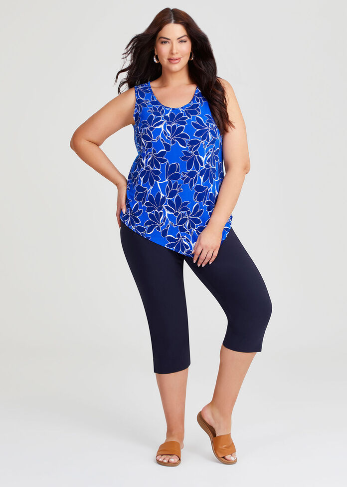 Printed Mix Media Tank, , hi-res