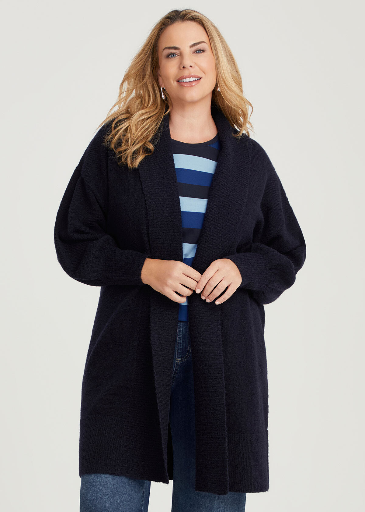 トップス opensesameclub volume sleeve cardigan opensesameclub volume sleeve cardigan（Open Sesame Club）