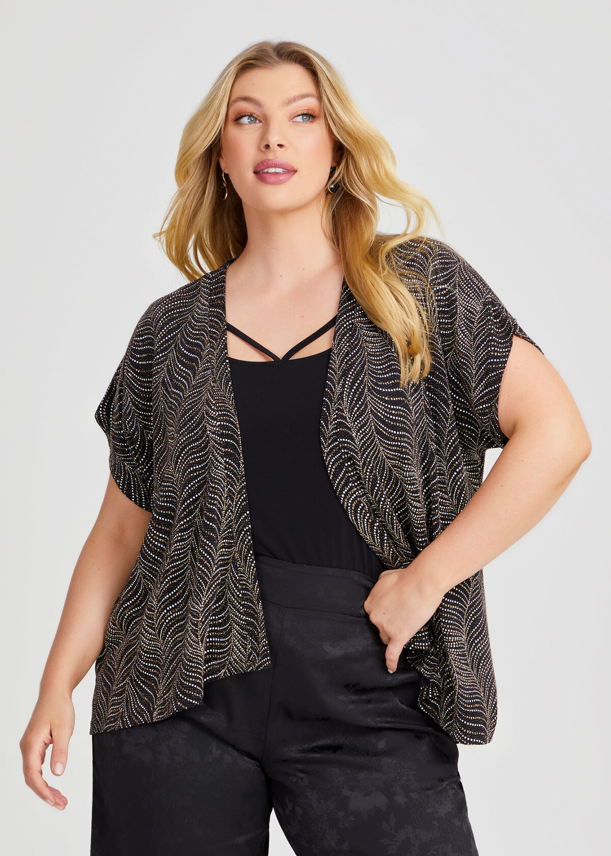 Sparkle cardigan top