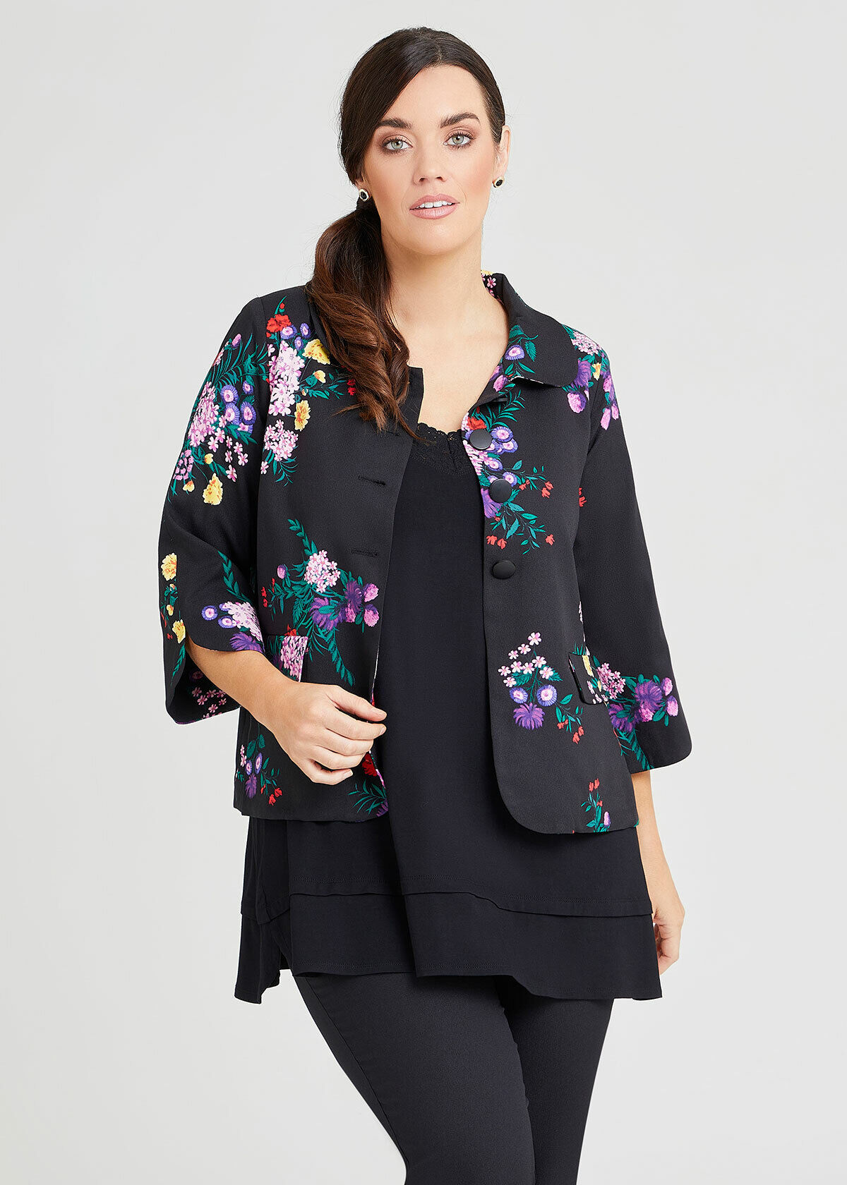 Floral suit jacket womens outlet