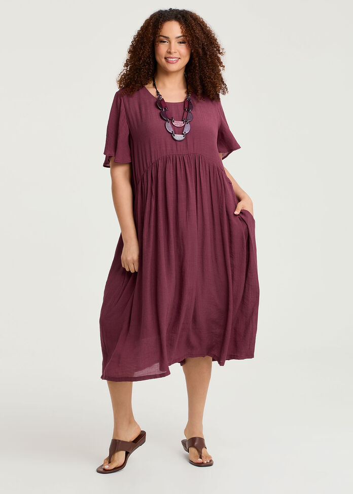 Christine Floaty Sleeve Dress, , hi-res