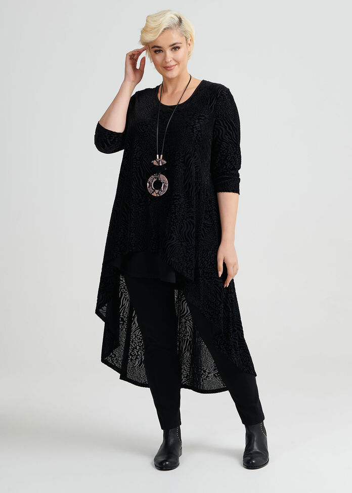 Animal Velour Top, , hi-res