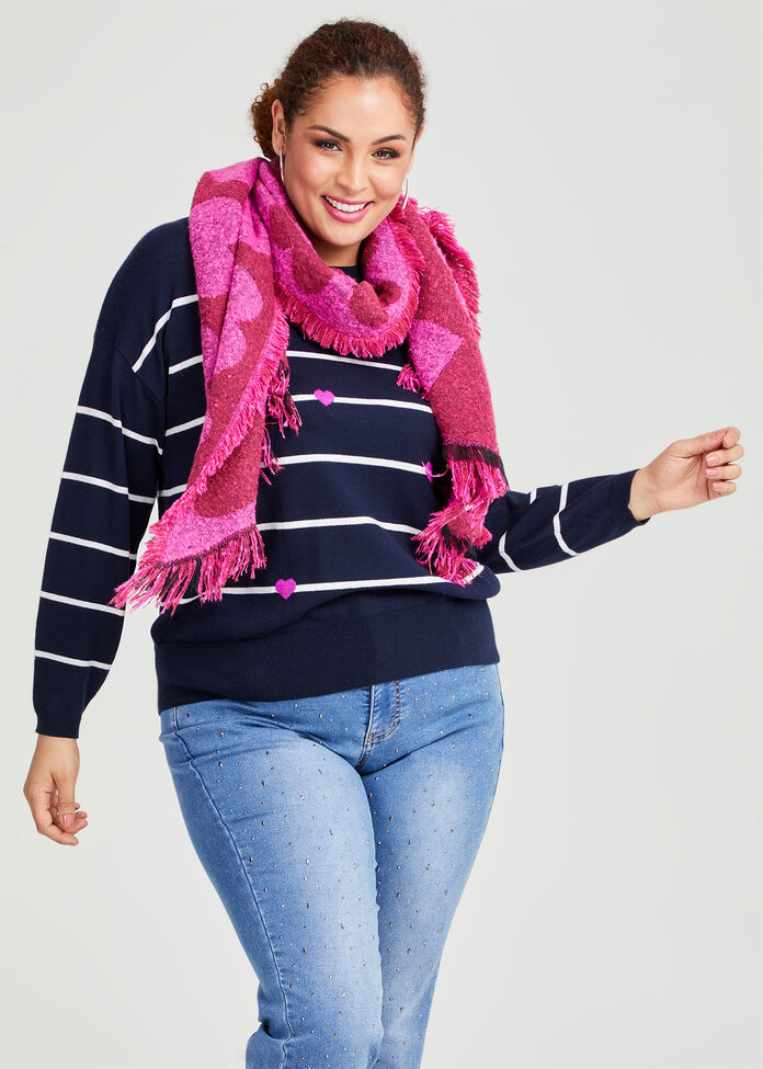 Heart Boucle Scarf, , hi-res