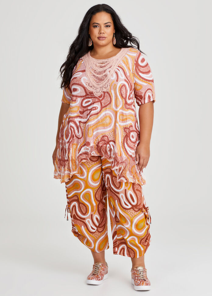 Shop Plus Size Elverina Garbara Top in Multi Taking Shape AU