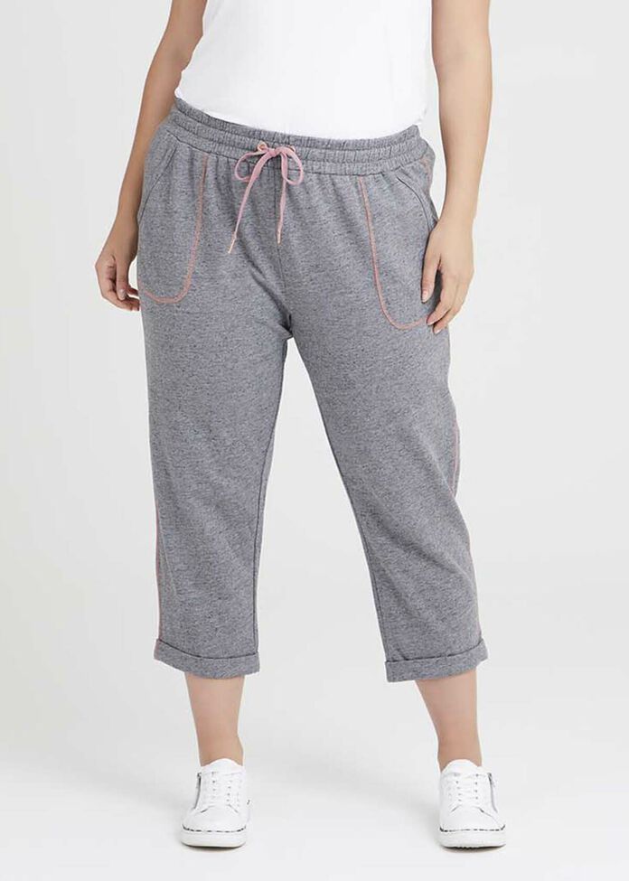 Cotton Relaxed Knit Jogger, , hi-res