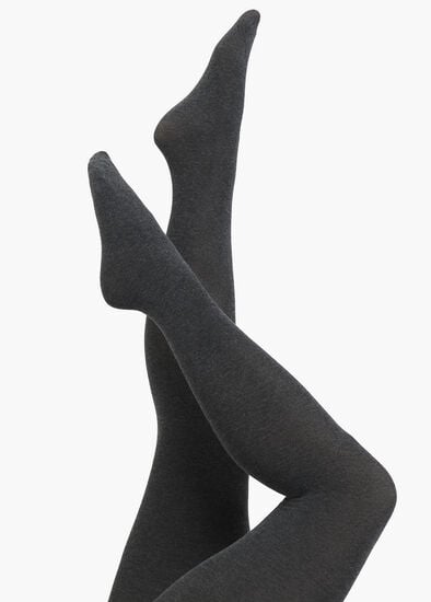 Opaque Cotton Blend Tights