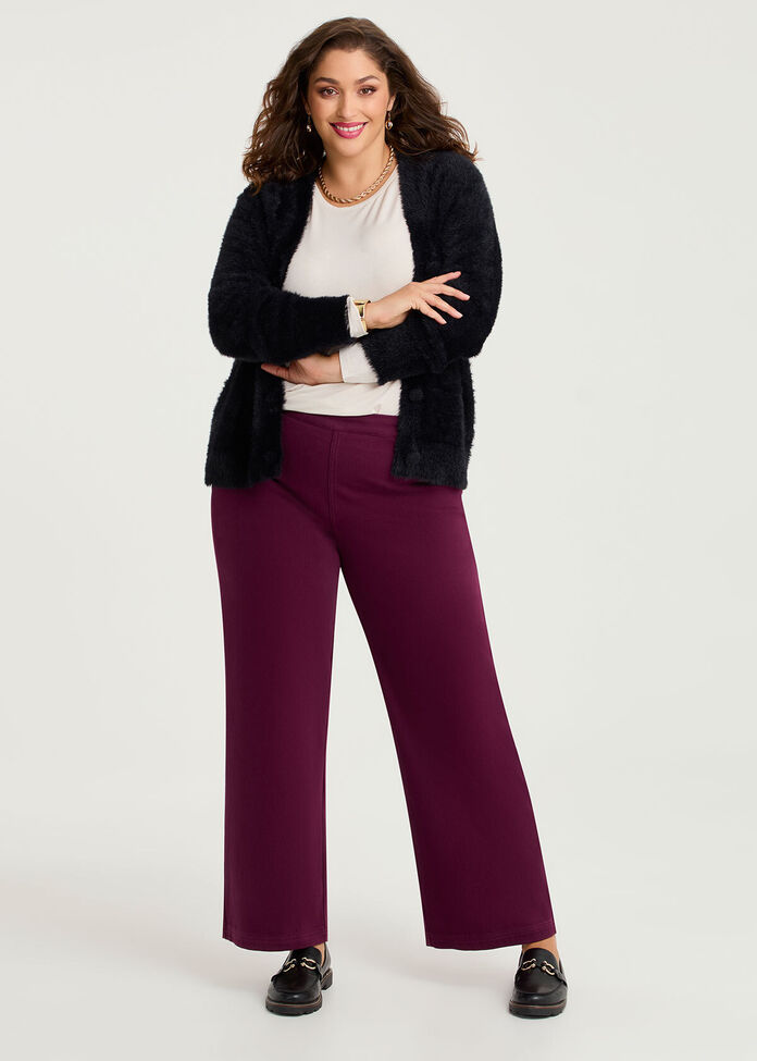 Australian Wool Blend Crew Neck Top, , hi-res