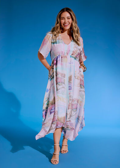 Plus Size Alexandra Tencel Midi Dress