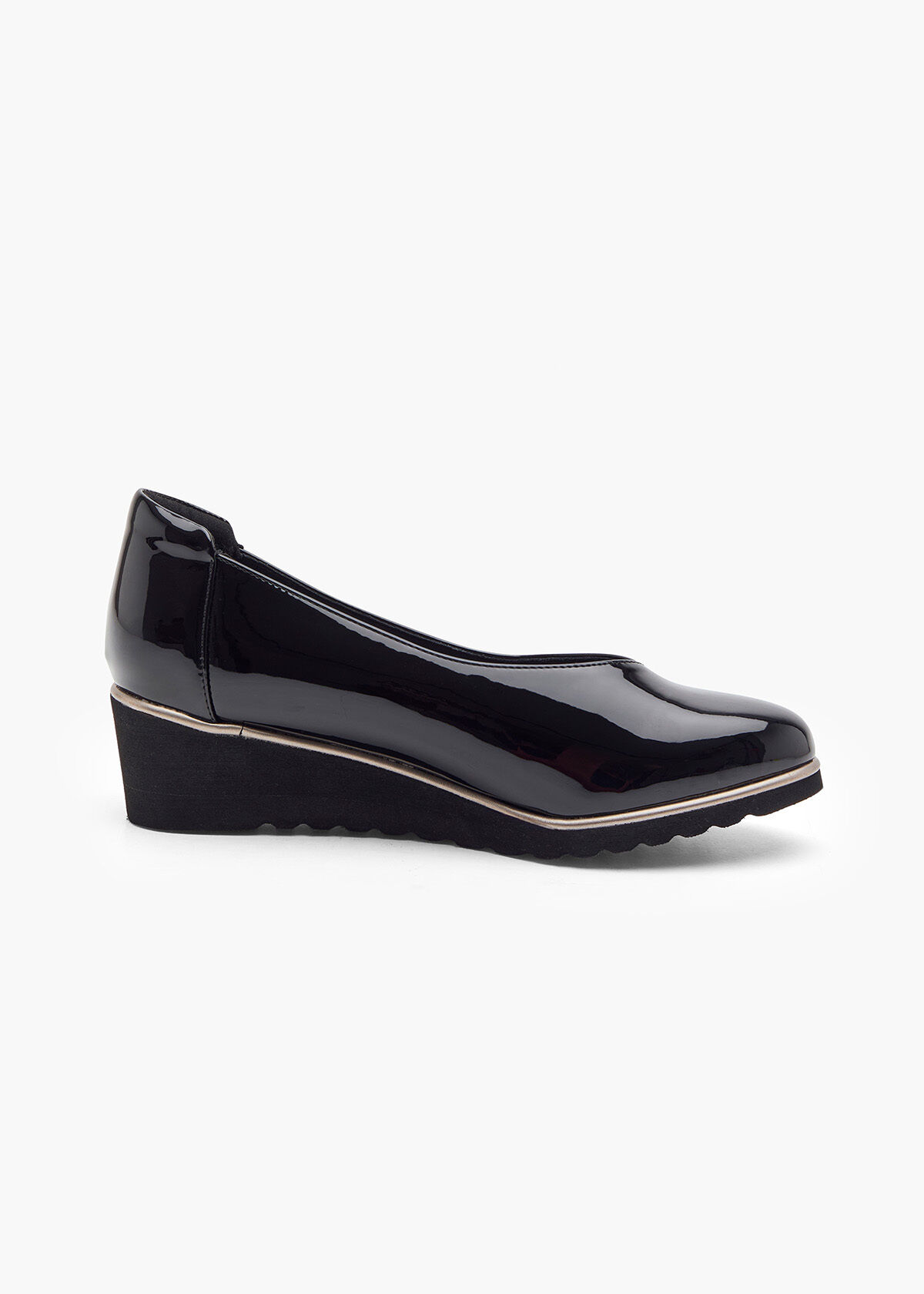 Black court wedges shop