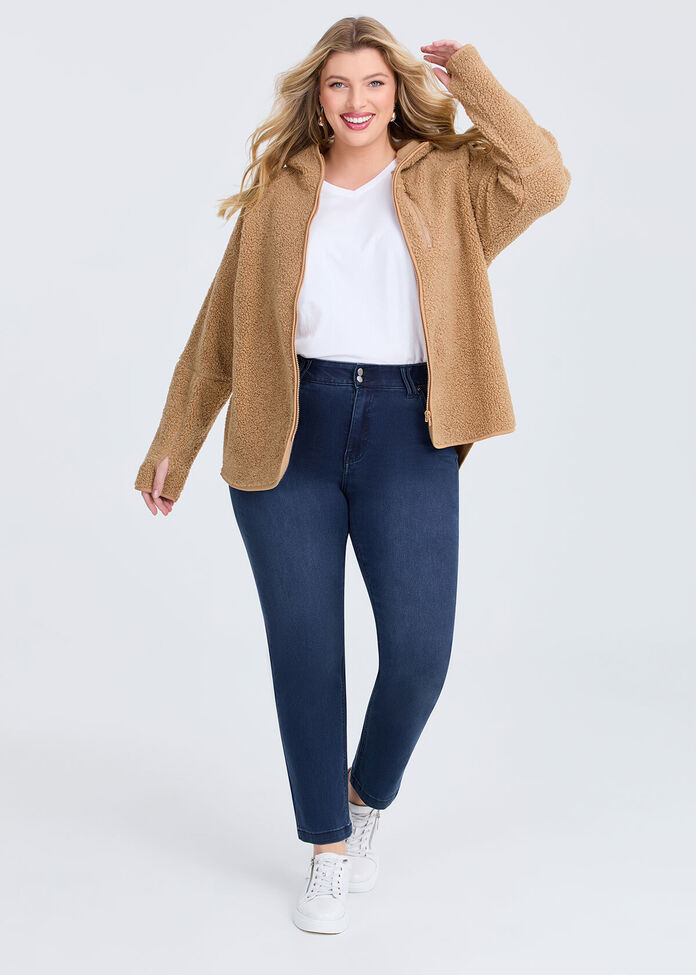 Teddy Hooded Jacket, , hi-res
