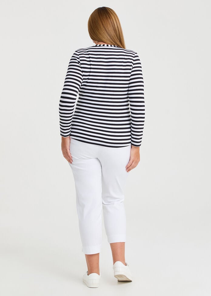 Natural Stripe Body Top, , hi-res