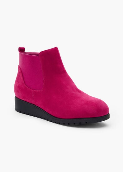 Elastic Gusset Ankle Boot