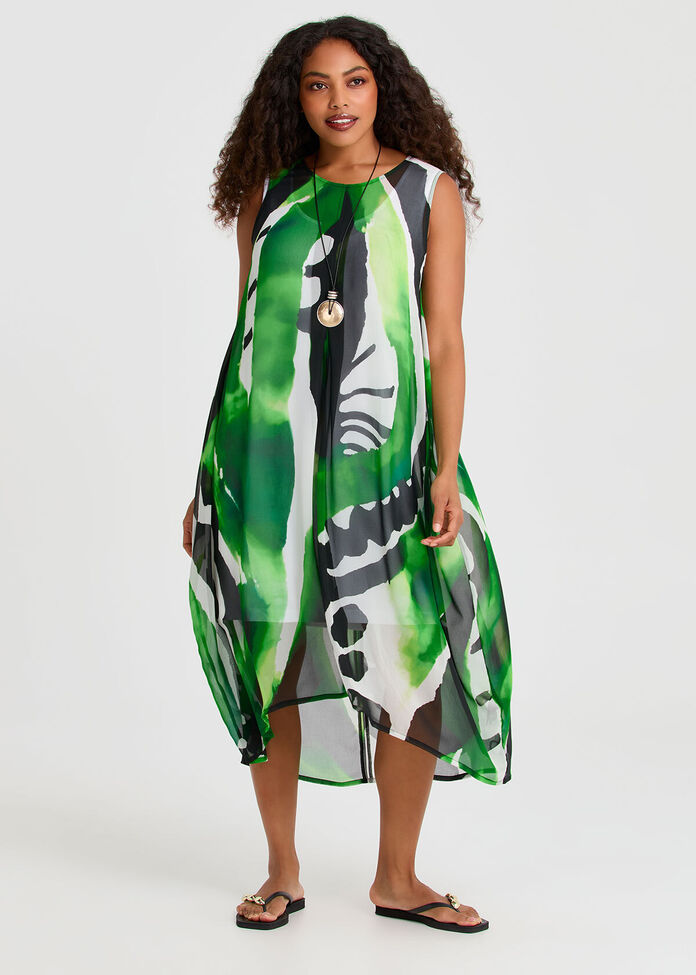 Chiffon Summer Spritz Dress, , hi-res