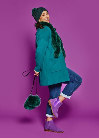 Plus Size Soft Touch Knit Pocket Cardigan