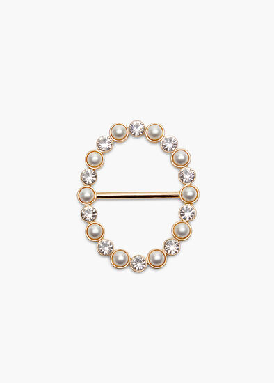 Plus Size Pearl & Diamante Wonder Buckle