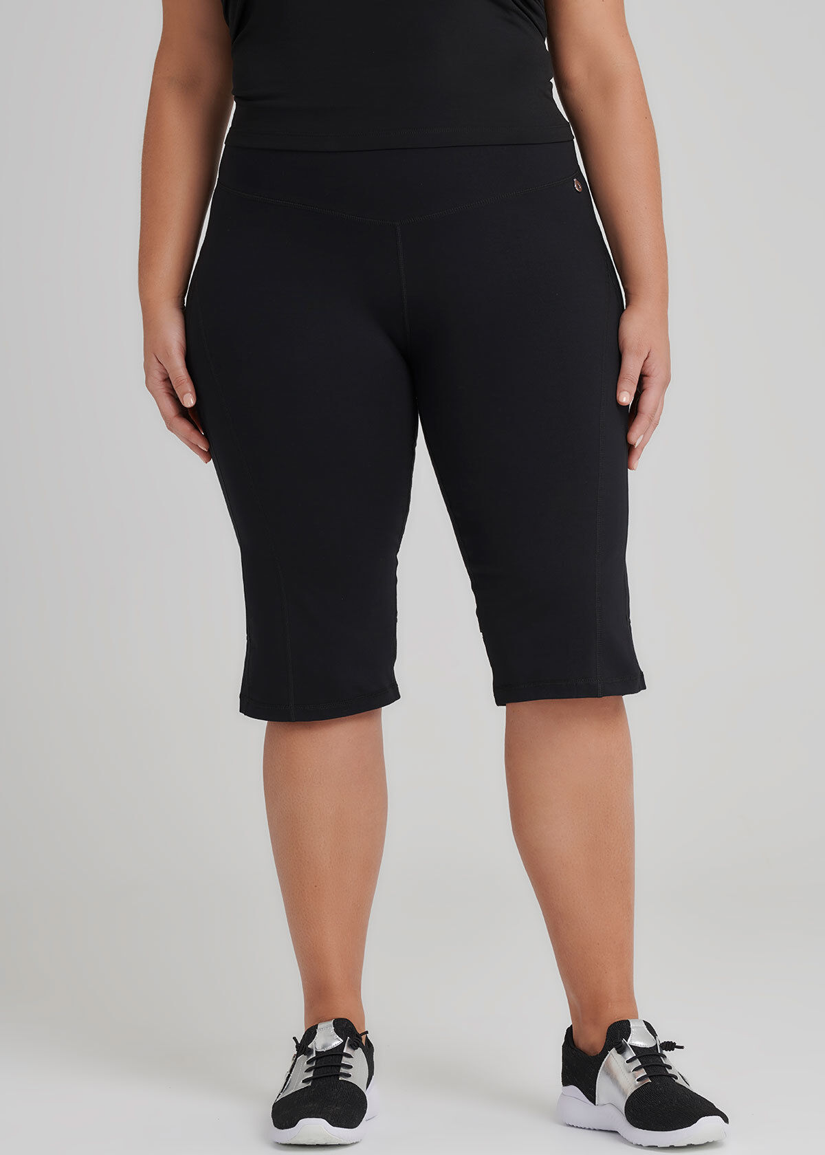 Shop Plus Size Yoga Short in Black Taking Shape AU