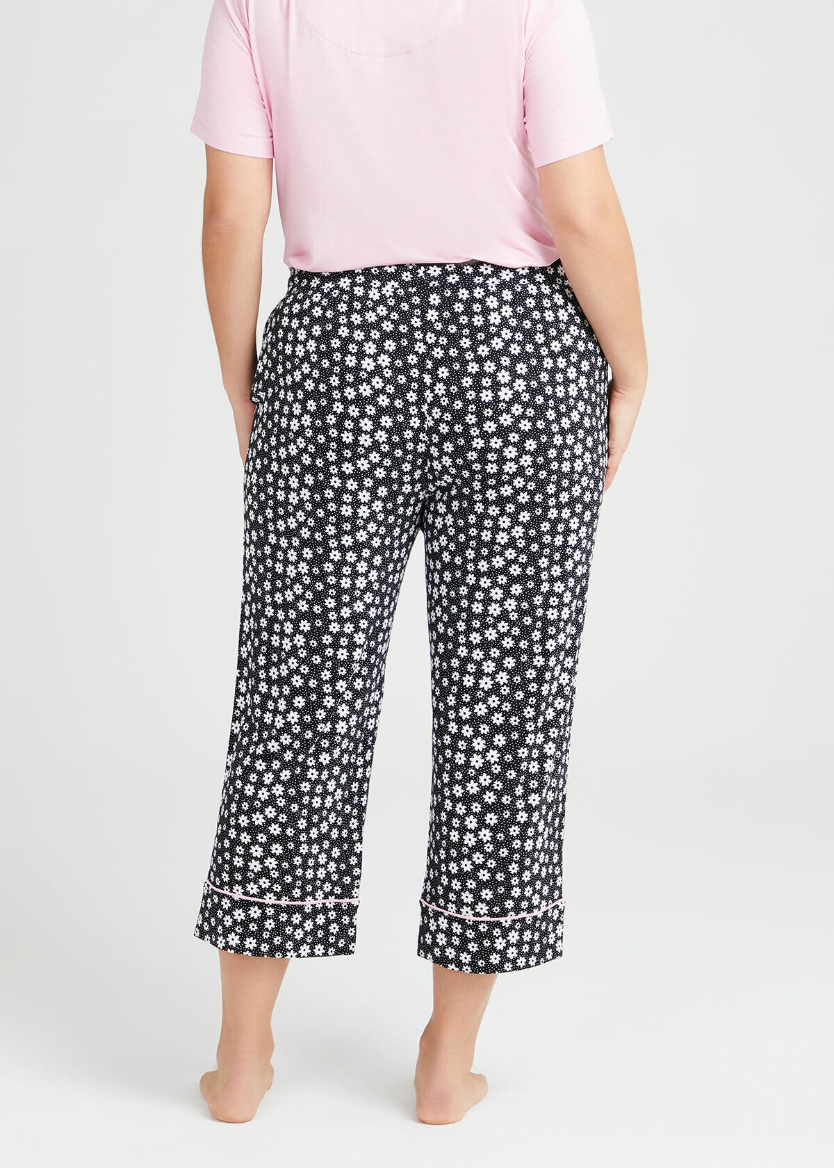 Shop Bamboo Fleur Pyjama Crop Pant in 