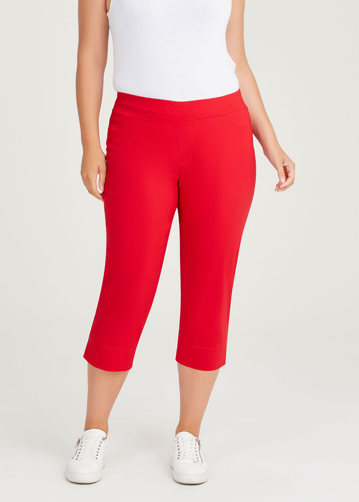 Plus Size Women s Crop Capri Trousers Shorter Length Taking Shape UK