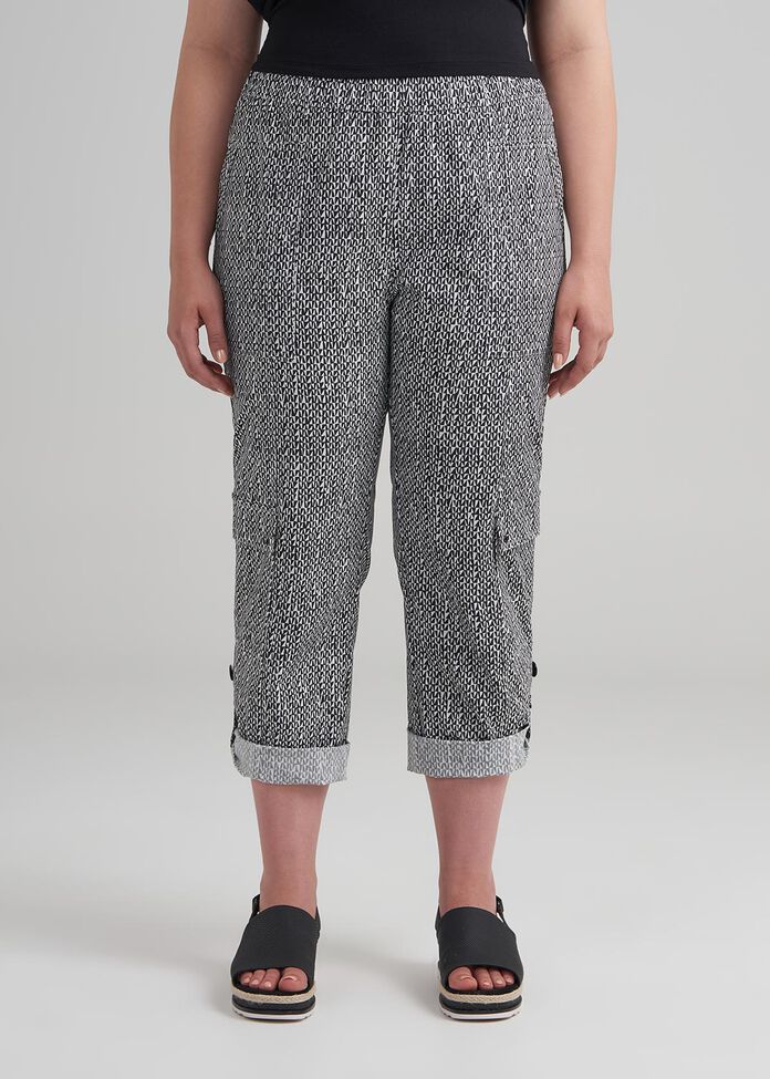 Geo Tribal Crop Pant, , hi-res