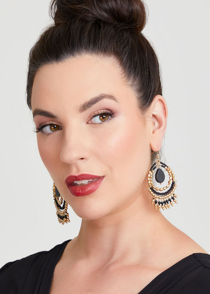 Statement Hoop Earrings, , hi-res