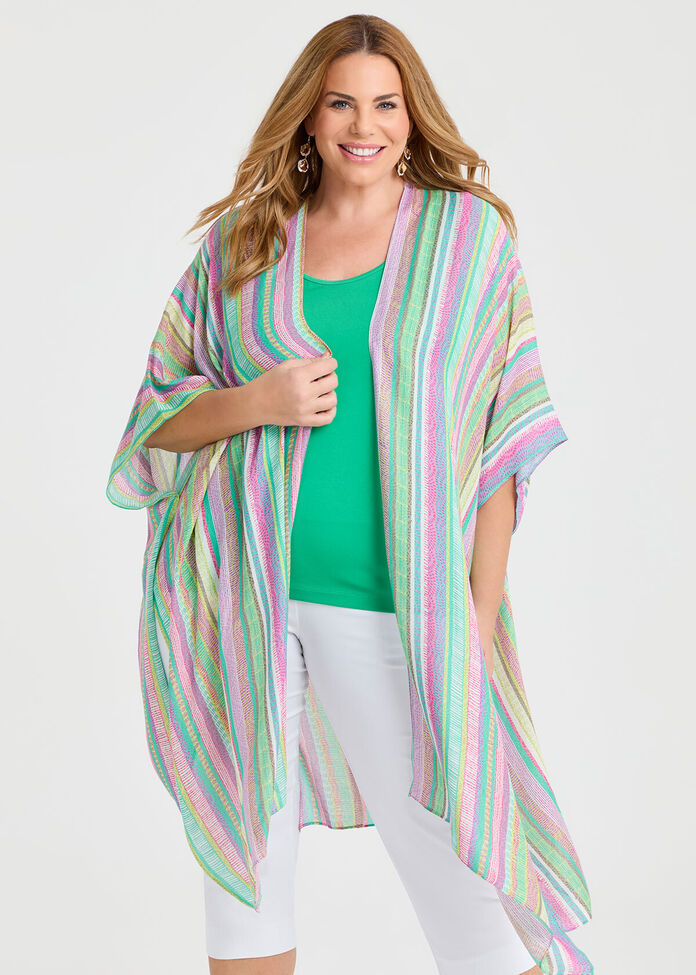 Summer Stripe Cape, MULTI, hi-res