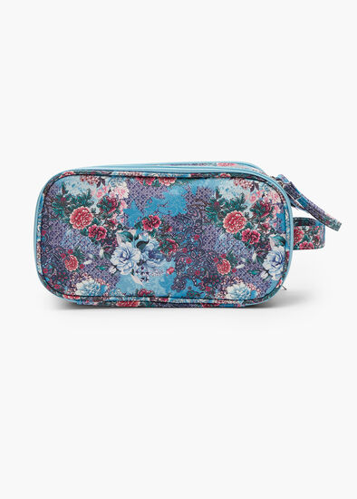 Plus Size Multi Zip Cosmetic Bag