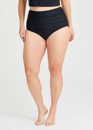 Plus Size High Waist Swim Briefs