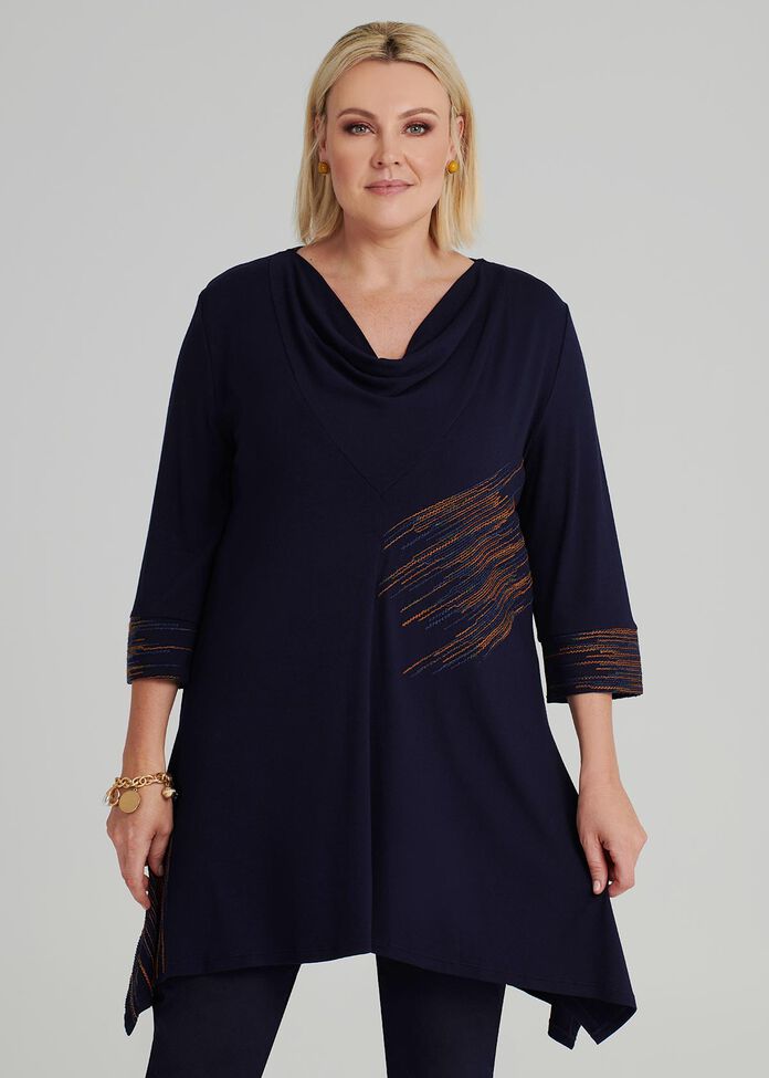 Petite Sashiko Tunic, , hi-res