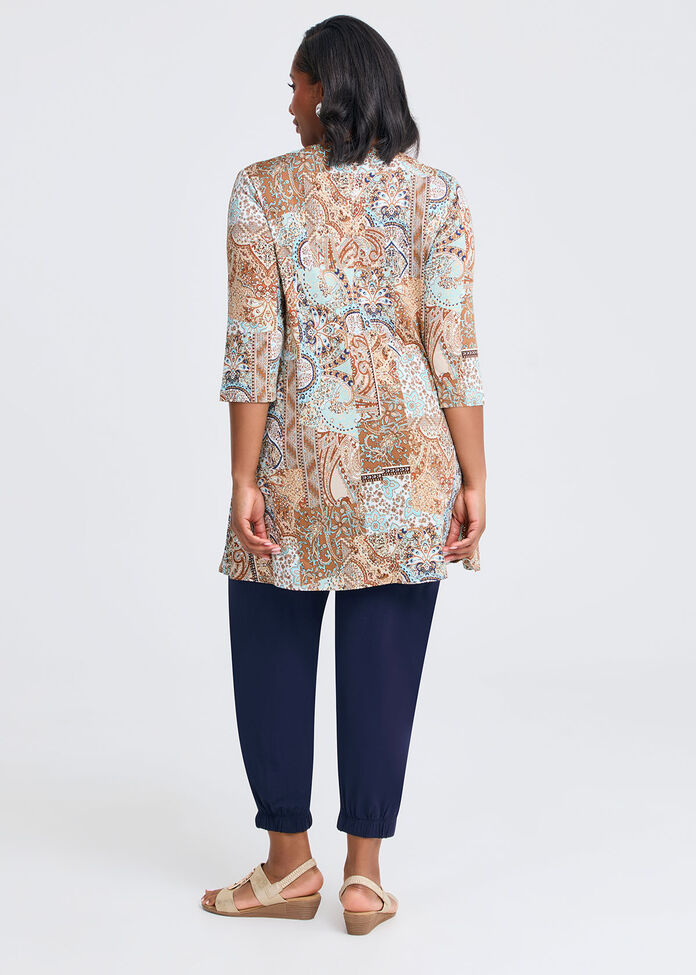 Cara Paisley Tunic, , hi-res
