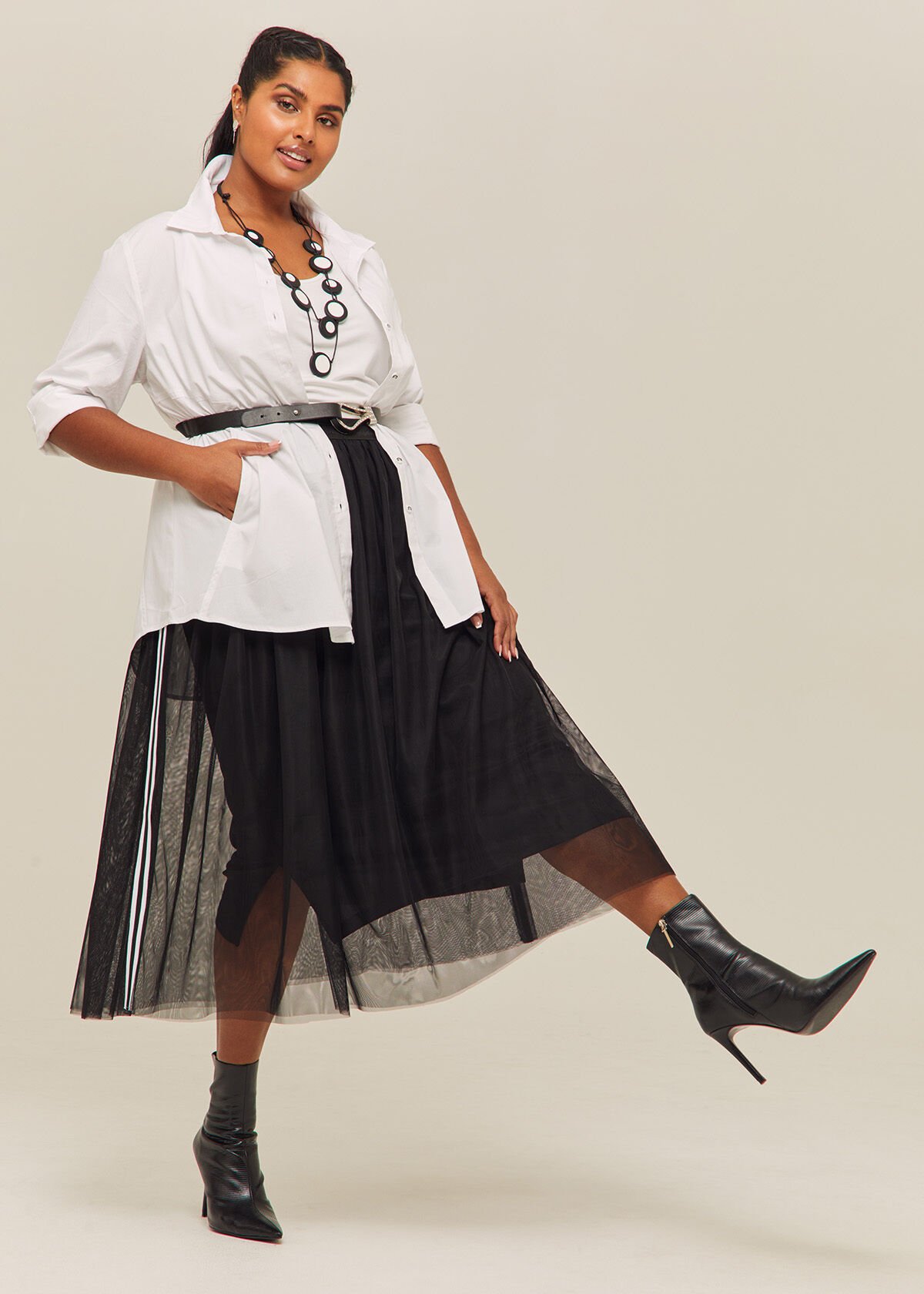 Mesh Glam Skirt